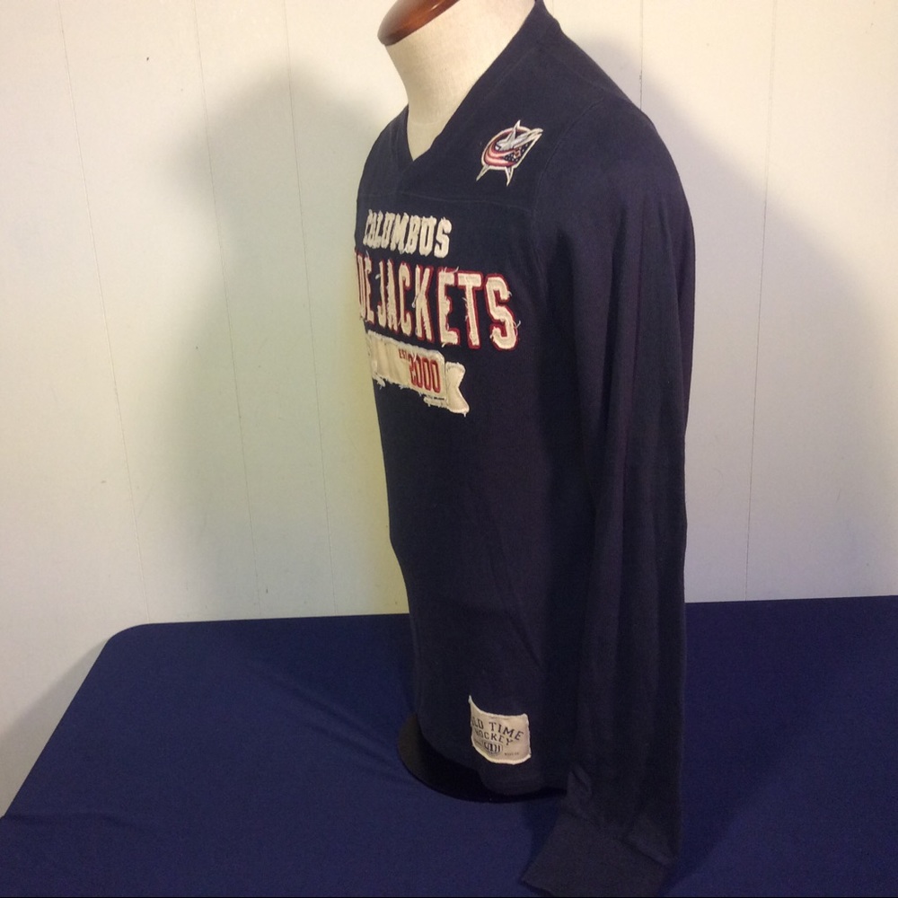 NHL Old Time Hockey Columbus Blue Jackets Mens Size Small - Picture 6 of 9